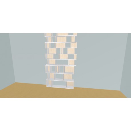 Meuble Bibliothèque sur-mesure (H263cm - L160 cm)