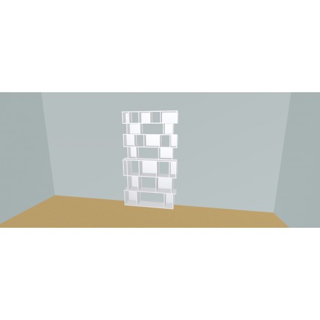 Meuble Bibliothèque sur-mesure (H212cm - L134 cm)
