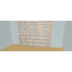 Custom bookcase  (H263cm - W360 cm)