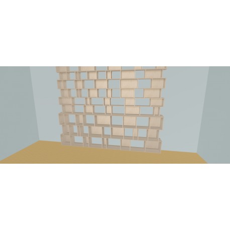 Meuble Bibliothèque sur-mesure (H263cm - L360 cm)