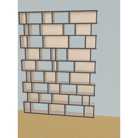 Meuble Bibliothèque sur-mesure (H228cm - L165 cm)