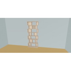 Custom bookcase  (H222cm - W100 cm)