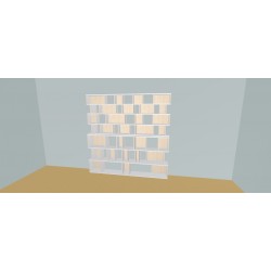 Custom bookcase  (H212cm - W240 cm)
