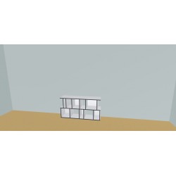 Custom bookcase  (H73cm - W140 cm)