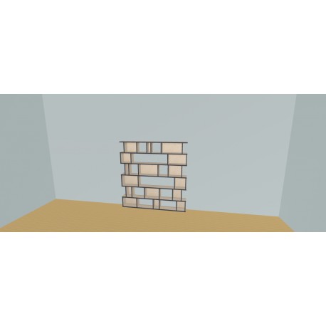 Meuble Bibliothèque sur-mesure (H154cm - L165 cm)