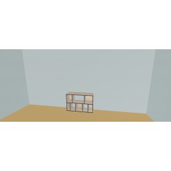 Meuble Bibliothèque sur-mesure (H73cm - L125 cm)
