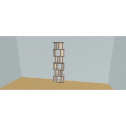 Boekenkast op maat  (H218cm - B67 cm)