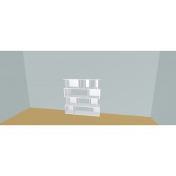 Boekenkast op maat  (H145cm - B160 cm)