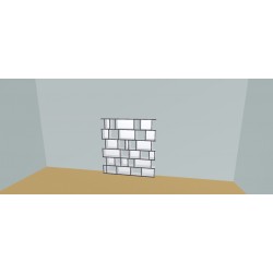 Boekenkast op maat  (H154cm - B160 cm)