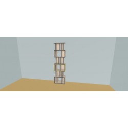 Boekenkast op maat  (H218cm - B67 cm)