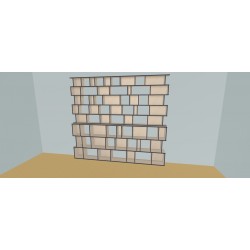 Boekenkast op maat  (H239cm - B300 cm)