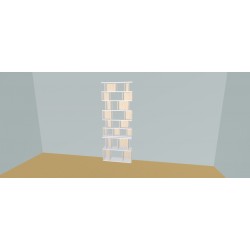 Boekenkast op maat  (H224cm - B95 cm)