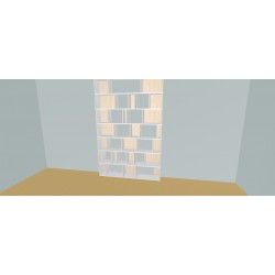 Custom bookcase  (H252cm - W185 cm)