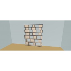 Custom bookcase  (H212cm - W200 cm)