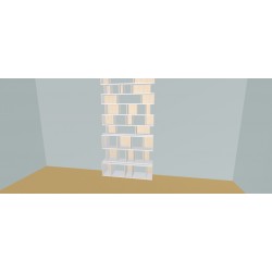 Custom bookcase  (H262cm - W150 cm)