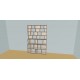 Custom bookcase  (H214cm - W160 cm)