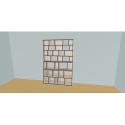 Boekenkast op maat  (H214cm - B160 cm)
