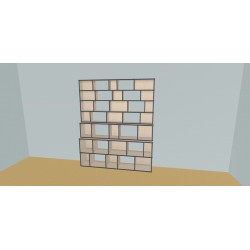 Custom bookcase  (H214cm - W200 cm)