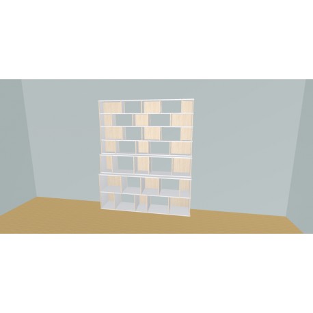 Boekenkast op maat  (H214cm - B200 cm)