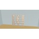 Custom bookcase  (H176cm - W190 cm)
