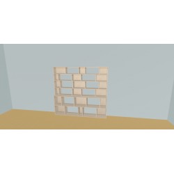 Custom bookcase  (H176cm - W190 cm)