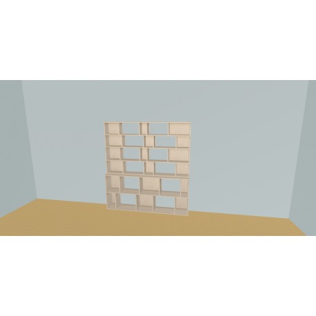 Meuble Bibliothèque sur-mesure (H176cm - L185 cm)