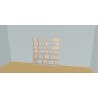Custom bookcase  (H176cm - W185 cm)