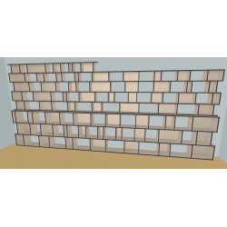 Custom bookcase  (H239cm - W550 cm)