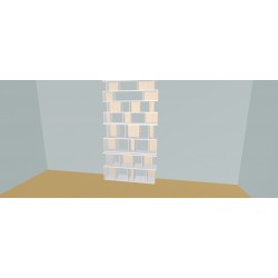 Custom bookcase  (H274cm - W152 cm)