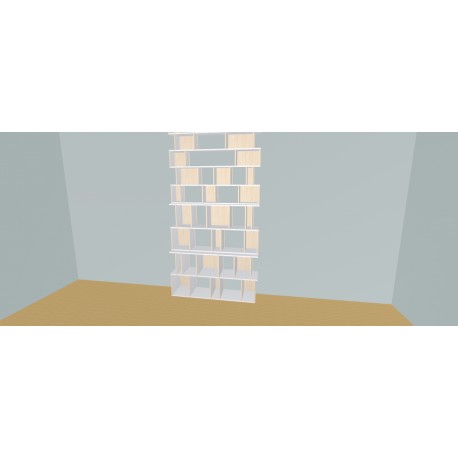 Custom bookcase  (H274cm - W152 cm)