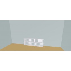 Custom bookcase  (H73cm - W230 cm)