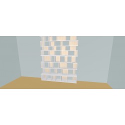 Custom bookcase  (H253cm - W231 cm)