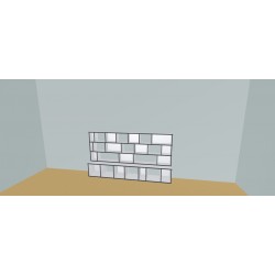 Custom bookcase  (H120cm - W245 cm)