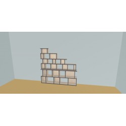 Custom bookcase  (H176cm - W200 cm)