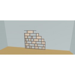Boekenkast op maat  (H168cm - B190 cm)
