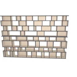 Meuble Bibliothèque sur-mesure (H227cm - L350 cm)