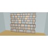 Custom bookcase  (H239cm - W350 cm)