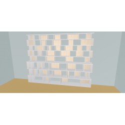 Custom bookcase  (H239cm - W350 cm)
