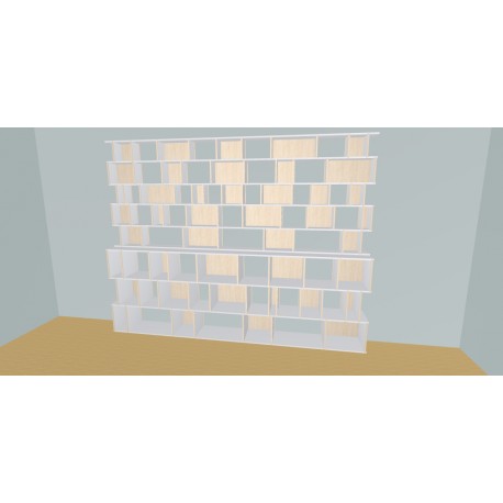 Custom bookcase  (H239cm - W350 cm)