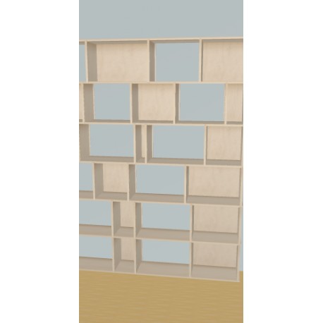 Custom bookcase  (H217cm - W200 cm)