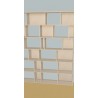 Custom bookcase  (H217cm - W200 cm)