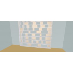 Custom bookcase  (H293cm - W353 cm)