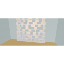 Custom bookcase  (H288cm - W355 cm)