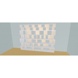 Custom bookcase  (H235cm - W350 cm)