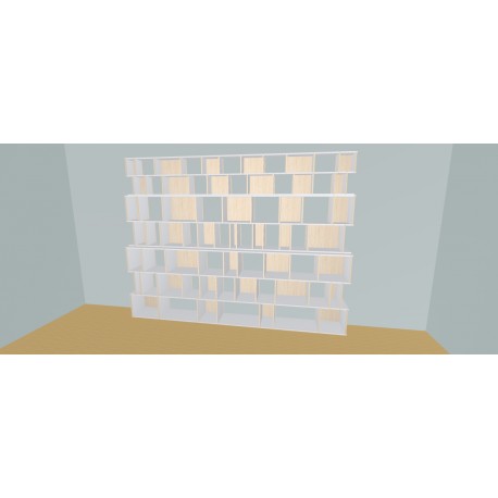 Custom bookcase  (H235cm - W350 cm)