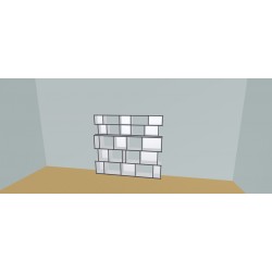 Boekenkast op maat  (H162cm - B200 cm)