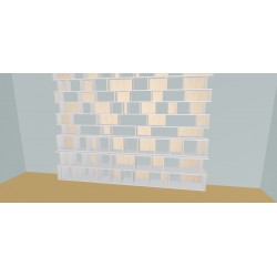 Custom bookcase  (H288cm - W350 cm)