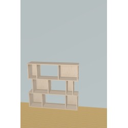 Custom bookcase  (H109cm - W120 cm)
