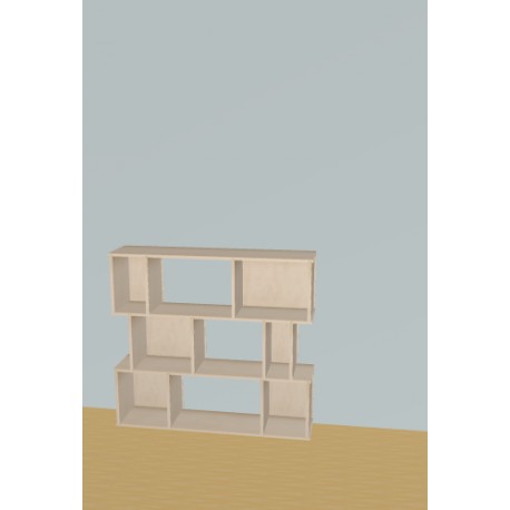 Custom bookcase  (H109cm - W120 cm)