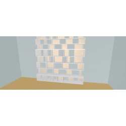Custom bookcase  (H312cm - W300 cm)